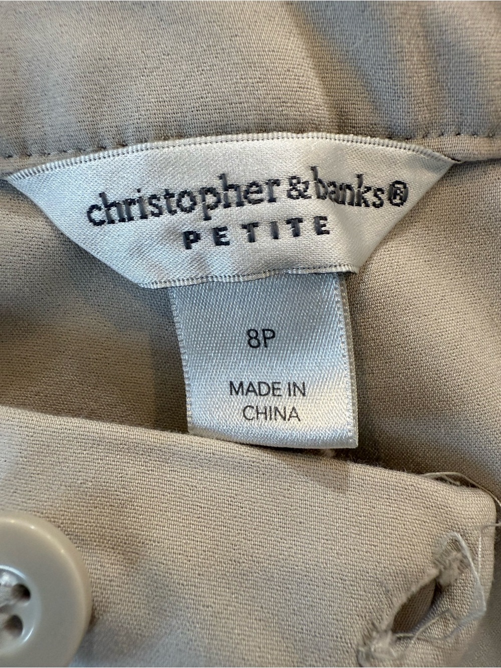 Christopher & Banks Light Beige Straight Chinos - Picture 7 of 8